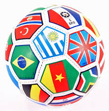 FanChants has chants from all over the world - this ball shows lots of flags