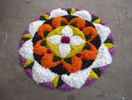 Rangoli with Flowers