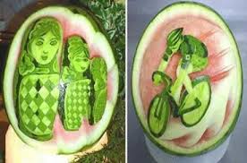 decoração com melancia: food design
